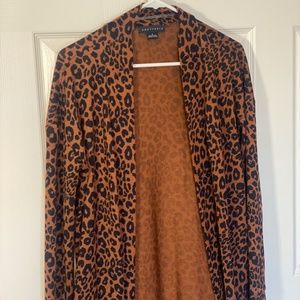 Leopard Print Cardigan Small